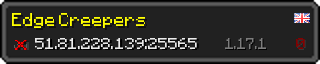 Userbar 320x64 in Minecraft-Stil für den Server 51.81.228.139:25565