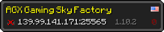 Userbar 320x64 in Minecraft-Stil für den Server 139.99.141.171:25565