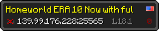 Userbar 320x64 in Minecraft-Stil für den Server 139.99.176.228:25565