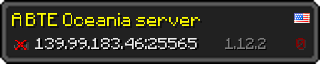 Userbar 320x64 in minecraft style for 139.99.183.46:25565