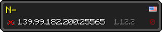 Userbar 320x64 in minecraft style for 139.99.182.200:25565