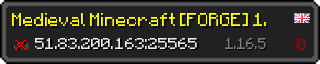 Userbar 320x64 in minecraft style for 51.83.200.163:25565