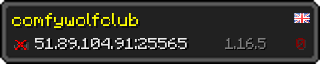 Userbar 320x64 in Minecraft-Stil für den Server 51.89.104.91:25565