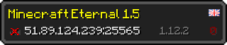 Userbar 320x64 in minecraft style for 51.89.124.239:25565