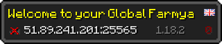 Userbar 320x64 in Minecraft-Stil für den Server 51.89.241.201:25565