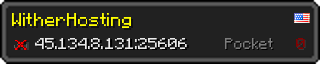 Userbar 320x64 in Minecraft-Stil für den Server 45.134.8.131:25606