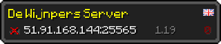 Userbar 320x64 in Minecraft-Stil für den Server 51.91.168.144:25565