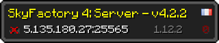 Userbar 320x64 in minecraft style for 5.135.180.27:25565