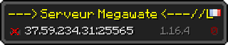 Userbar 320x64 in minecraft style for 37.59.234.31:25565