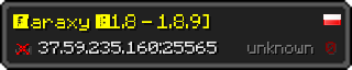 Userbar 320x64 in minecraft style for 37.59.235.160:25565