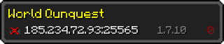 Userbar 320x64 in minecraft style for 185.234.72.93:25565