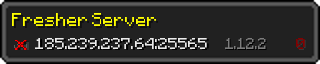 Userbar 320x64 in minecraft style for 185.239.237.64:25565