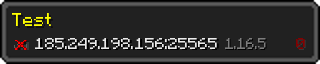 Userbar 320x64 in minecraft style for 185.249.198.156:25565