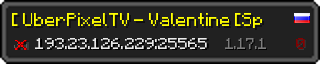 Userbar 320x64 in Minecraft-Stil für den Server 193.23.126.229:25565