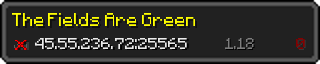 Userbar 320x64 in minecraft style for 45.55.236.72:25565