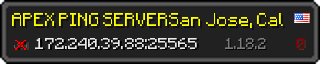 Userbar 320x64 in minecraft style for 172.240.39.88:25565