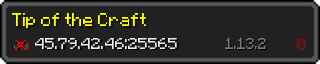 Userbar 320x64 in minecraft style for 45.79.42.46:25565