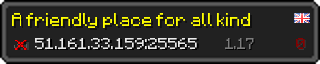 Userbar 320x64 in Minecraft-Stil für den Server 51.161.33.159:25565