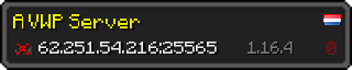 Userbar 320x64 in Minecraft-Stil für den Server 62.251.54.216:25565