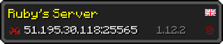 Userbar 320x64 in minecraft style for 51.195.30.118:25565