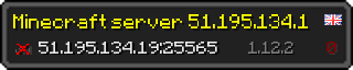 Userbar 320x64 in minecraft style for 51.195.134.19:25565