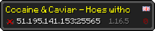 Userbar 320x64 in minecraft style for 51.195.141.153:25565