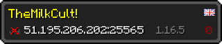 Userbar 320x64 in Minecraft-Stil für den Server 51.195.206.202:25565