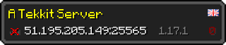 Userbar 320x64 in Minecraft-Stil für den Server 51.195.205.149:25565