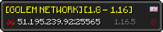 Userbar 320x64 in minecraft style for 51.195.239.92:25565