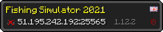 Userbar 320x64 in minecraft style for 51.195.242.192:25565