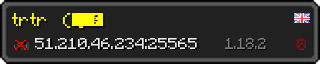 Userbar 320x64 in minecraft style for 51.210.46.234:25565