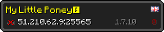 Юзербар 320x64 у стилі майнкрафт для сервера 51.210.62.9:25565