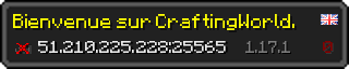 Userbar 320x64 in minecraft style for 51.210.225.228:25565