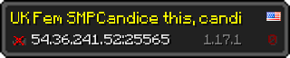 Userbar 320x64 in Minecraft-Stil für den Server 54.36.241.52:25565
