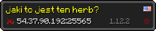 Userbar 320x64 in Minecraft-Stil für den Server 54.37.90.192:25565