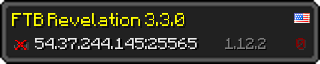 Userbar 320x64 in Minecraft-Stil für den Server 54.37.244.145:25565