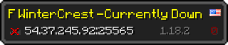 Userbar 320x64 in Minecraft-Stil für den Server 54.37.245.92:25565