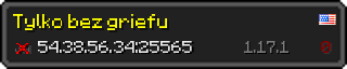 Userbar 320x64 in Minecraft-Stil für den Server 54.38.56.34:25565