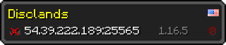 Userbar 320x64 in Minecraft-Stil für den Server 54.39.222.189:25565