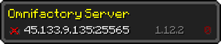 Userbar 320x64 in Minecraft-Stil für den Server 45.133.9.135:25565