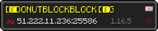 Userbar 320x64 in minecraft style for 51.222.11.236:25586