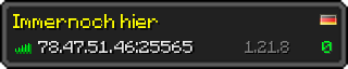 Userbar 320x64 in minecraft style for 78.47.51.46:25565