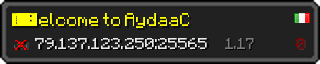 Userbar 320x64 in minecraft style for 79.137.123.250:25565