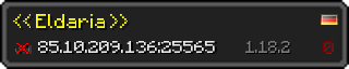 Userbar 320x64 in Minecraft-Stil für den Server 85.10.209.136:25565