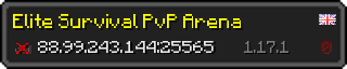 Userbar 320x64 in Minecraft-Stil für den Server 88.99.243.144:25565