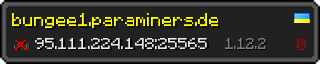 Userbar 320x64 in minecraft style for 95.111.224.148:25565