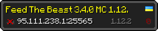 Userbar 320x64 in minecraft style for 95.111.238.1:25565