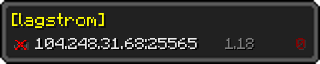 Юзербар 320x64 у стилі майнкрафт для сервера 104.248.31.68:25565