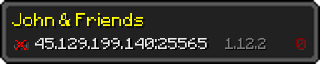 Userbar 320x64 in Minecraft-Stil für den Server 45.129.199.140:25565