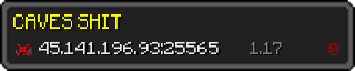 Userbar 320x64 in Minecraft-Stil für den Server 45.141.196.93:25565